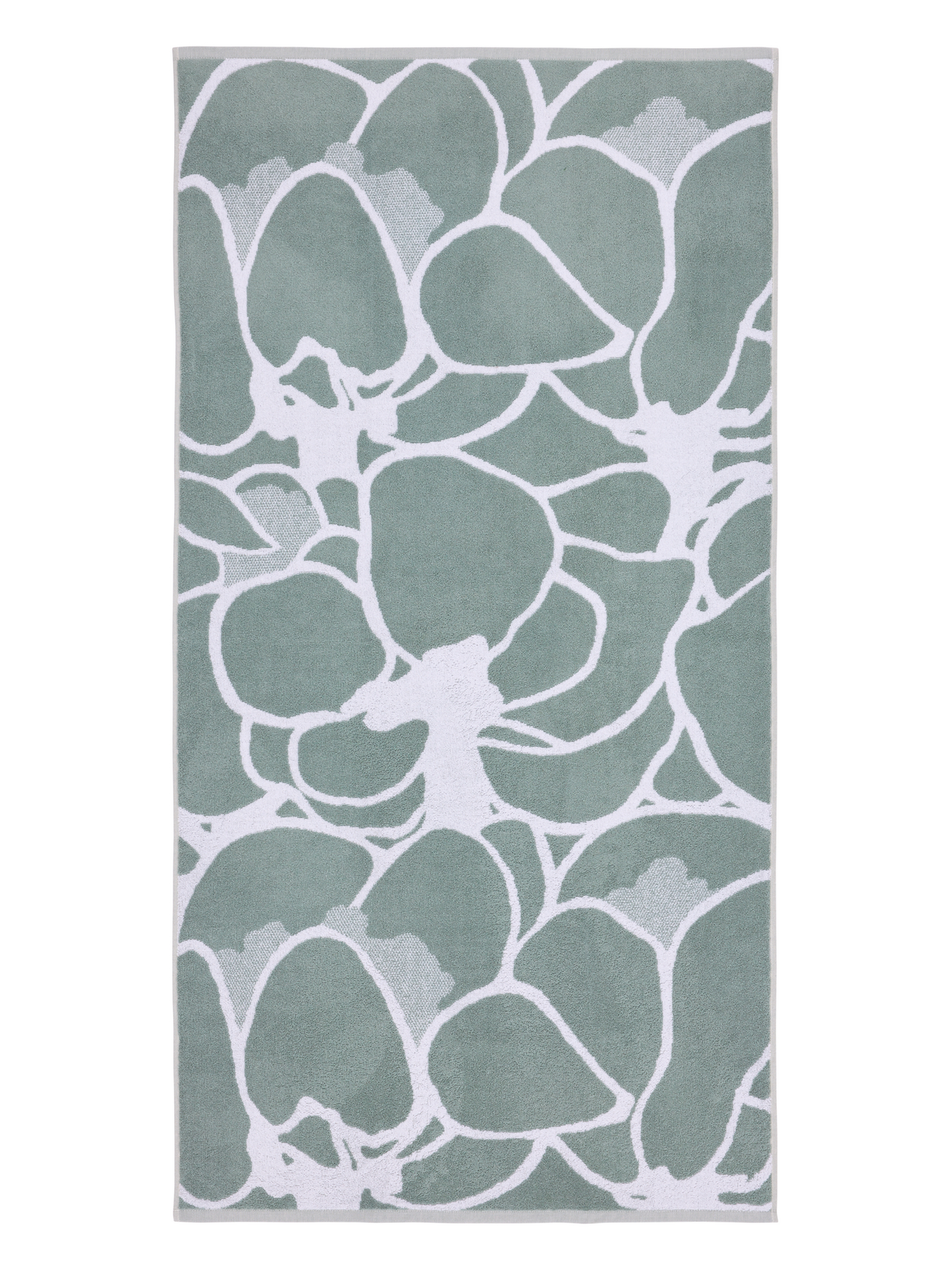 102889-7100_1; Vallila Makeba-pyyhe Salvianvihreä / 70x140 cm