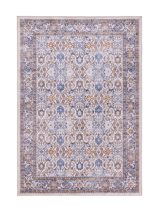 108334-1064; Vallila Jalokivi-matto Beige-sininen / 140x200 cm
