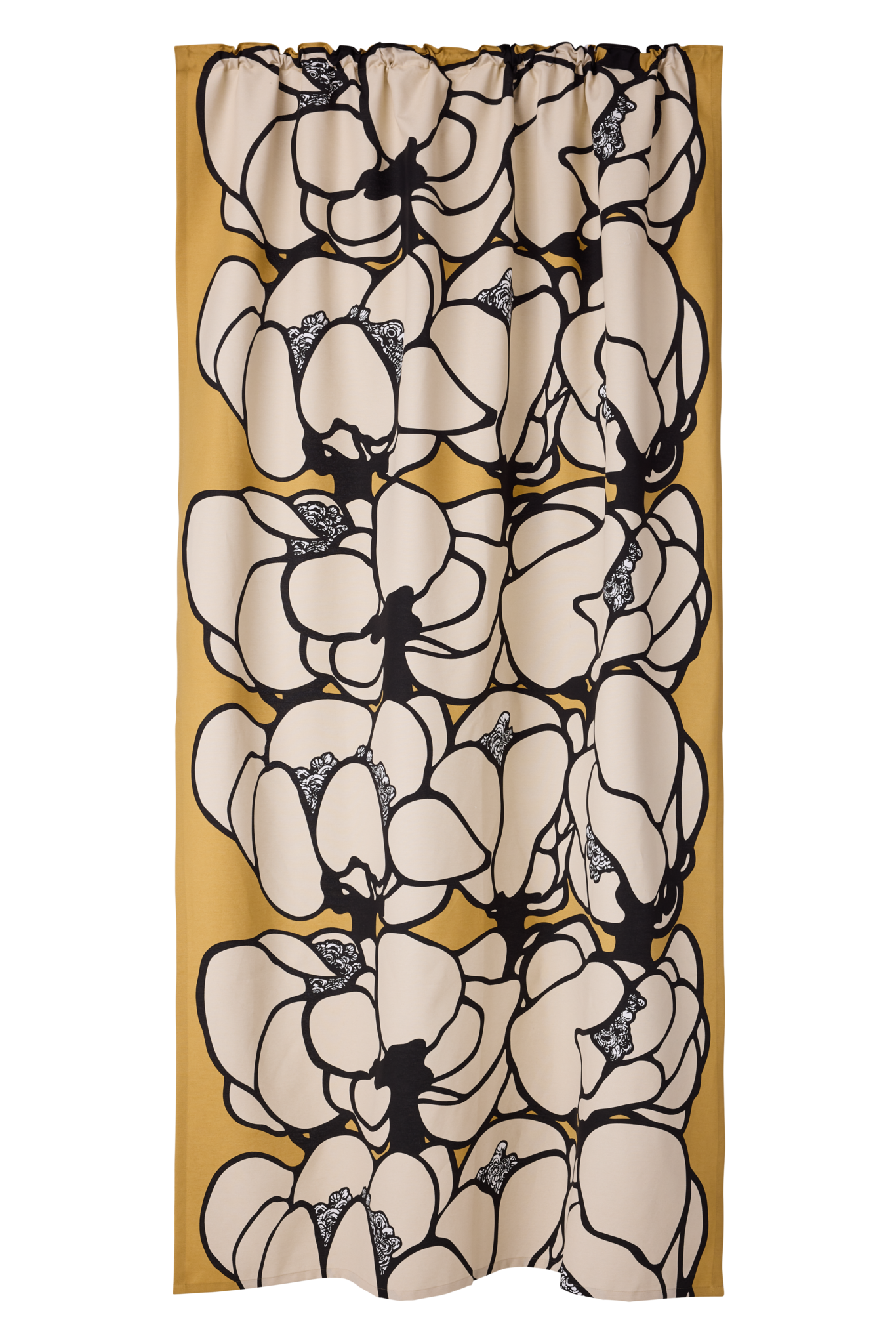 107212-1203; Vallila Makeba-verho Camel / 140x250 cm