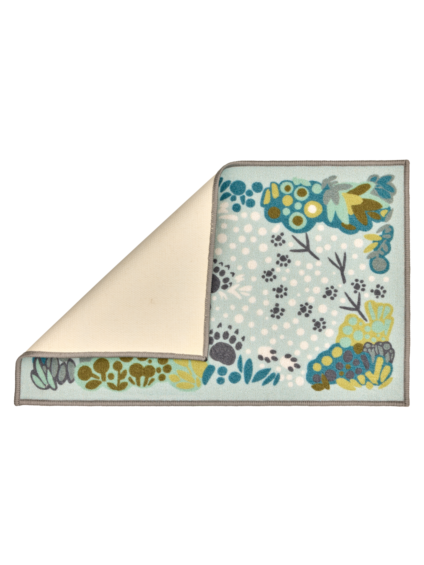 109098-7100_2; Vallila Tassuttelu-kynnysmatto Mintunvihreä / 50x80 cm