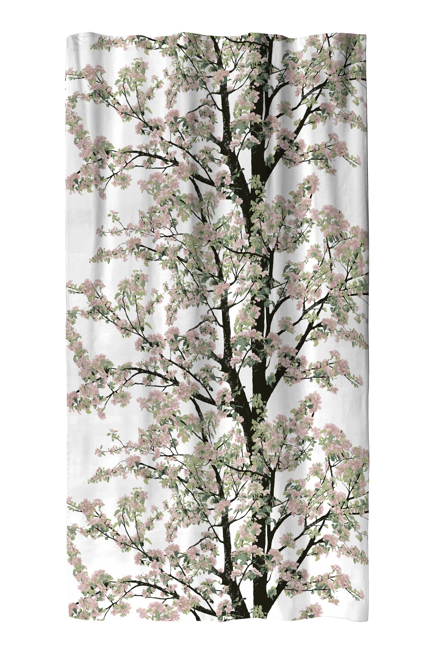 102352-2; Vallila Omenapuu-verho Roosa / 140x250 cm