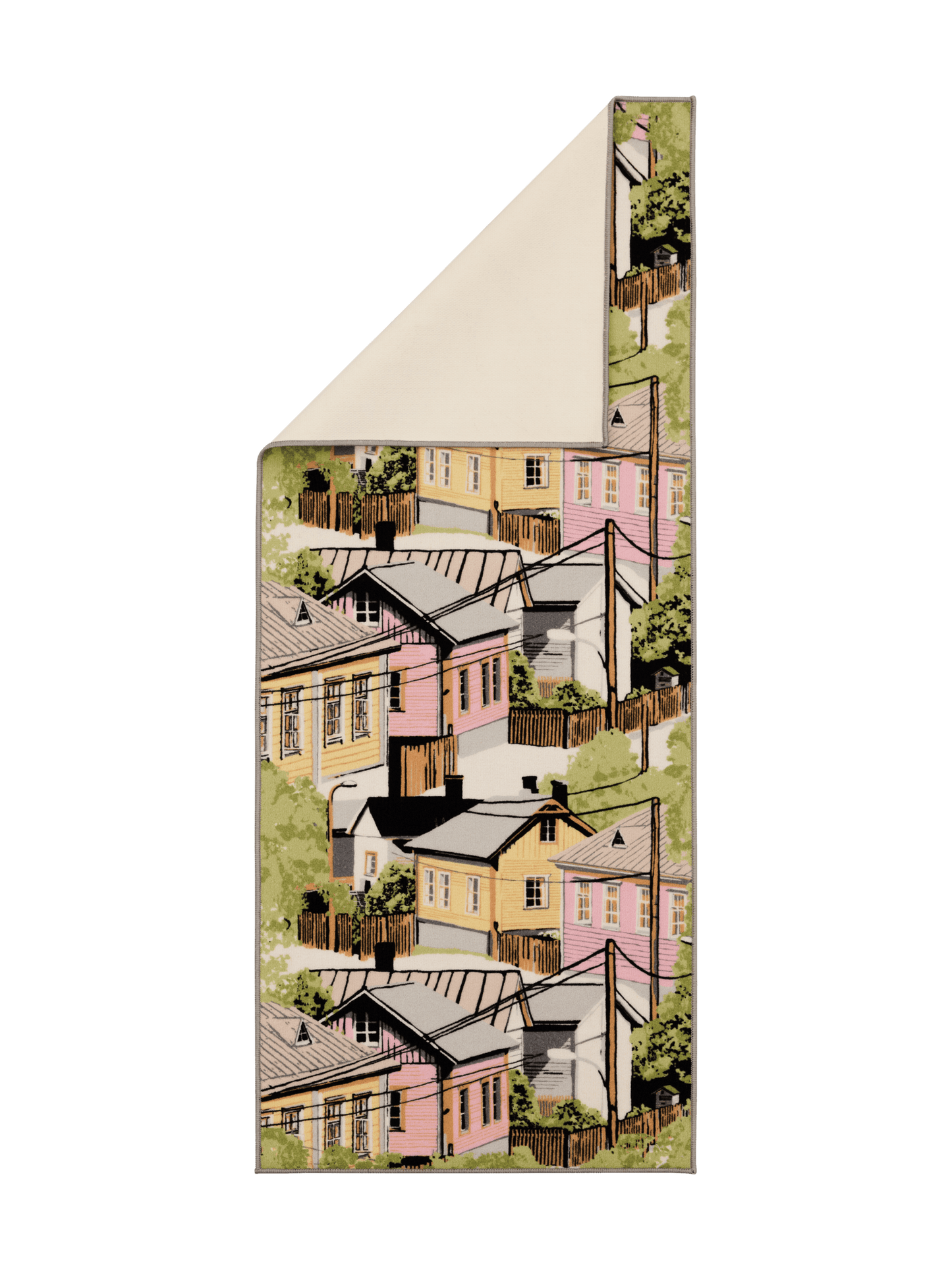 109078-4220_2; Vallila Naapurusto-käytävämatto Pinkki-keltainen / 80x200 cm