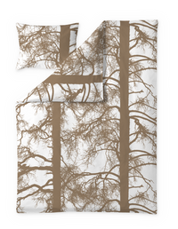 104166-1100; Vallila Kelohonka-pussilakanasetti Mokka / 150x210 cm