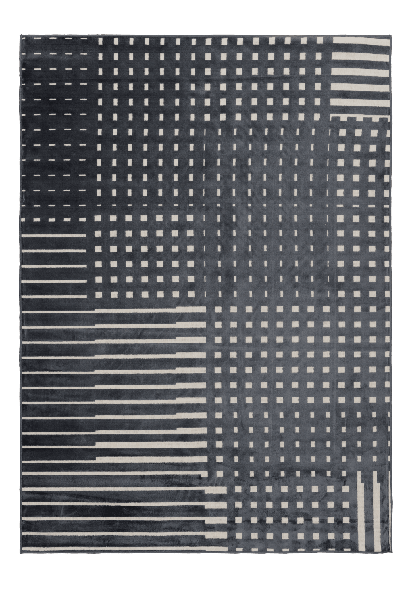 109423-9700; Vallila Ristikko-matto Antrasiitti / 160x230 cm