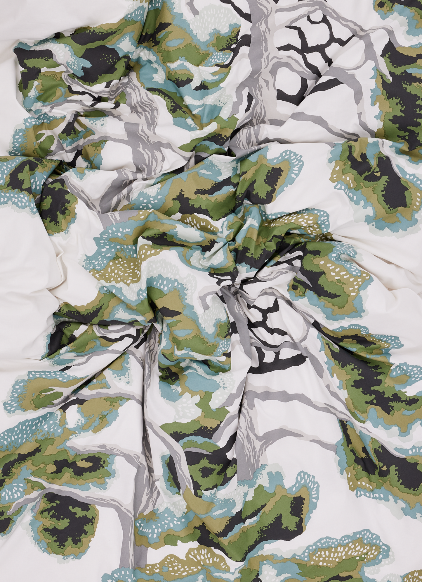 108018-7500_1; Vallila Voima-pussilakanasetti Vihreä / 150x210 cm