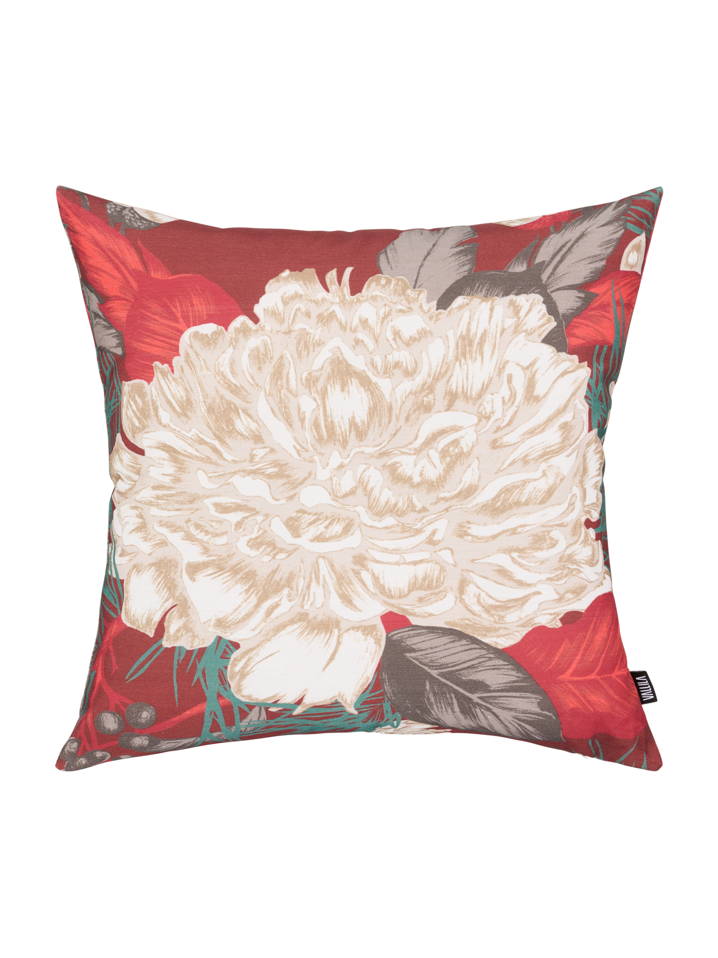 23310-883293-4870CC; Vallila Vaula-koristetyynynpäällinen Punainen / 43x43 cm