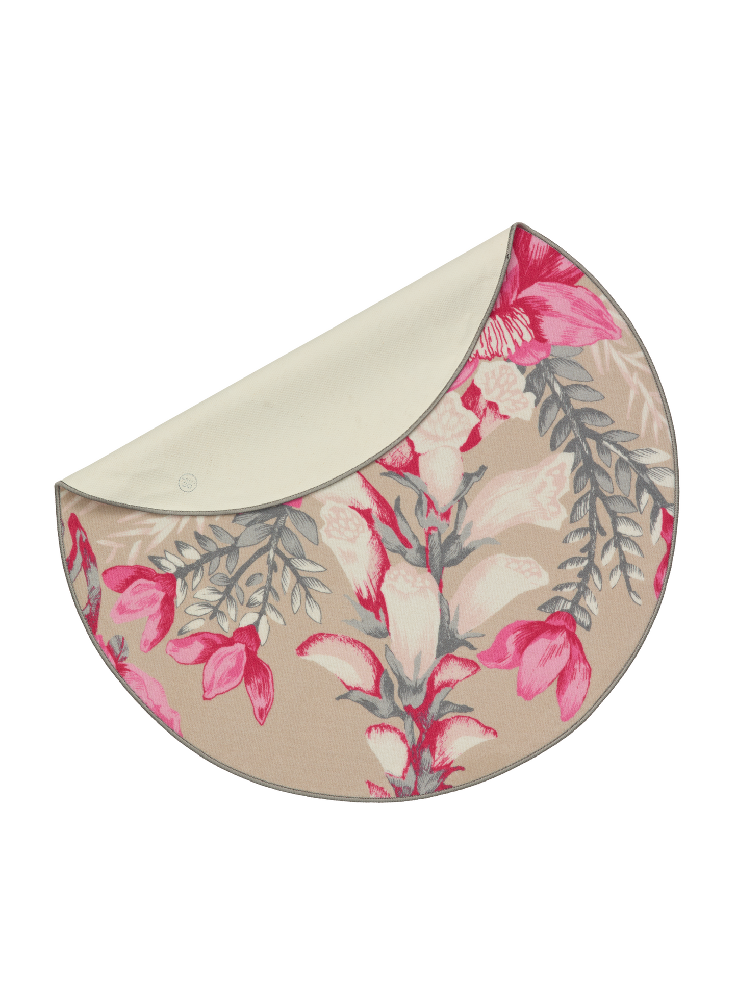 108604-4303_2; Vallila Lupaus-matto Beige-pinkki / Ø133 cm