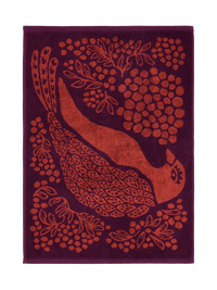 109000-3959; Vallila Viserrys-käsipyyhe Terra-violetti / 50x70 cm