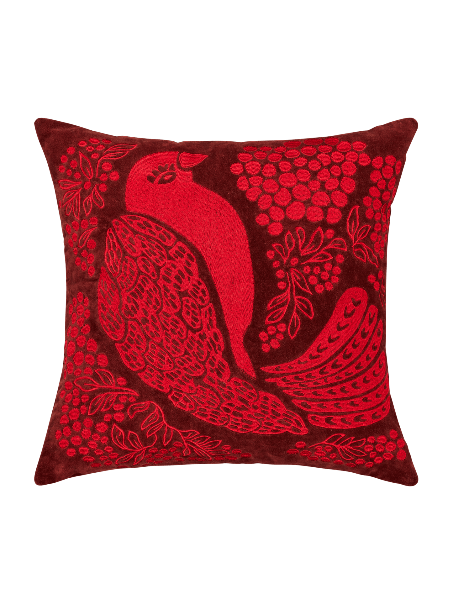 109374-4800; Vallila Viserrys-koristetyynynpäällinen Punainen / 43x43 cm