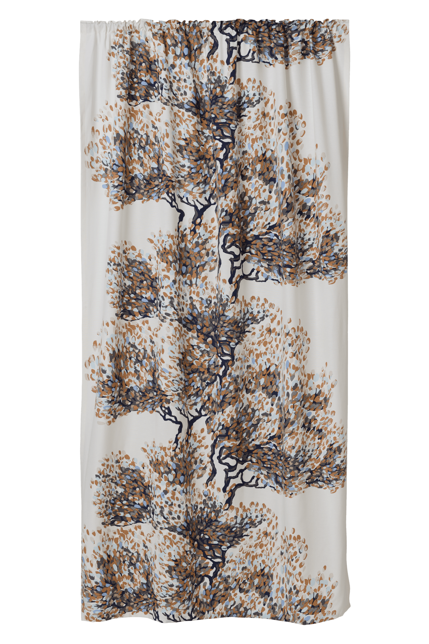 108580-1600; Vallila Väre-verho Beige-sininen / 140x250 cm