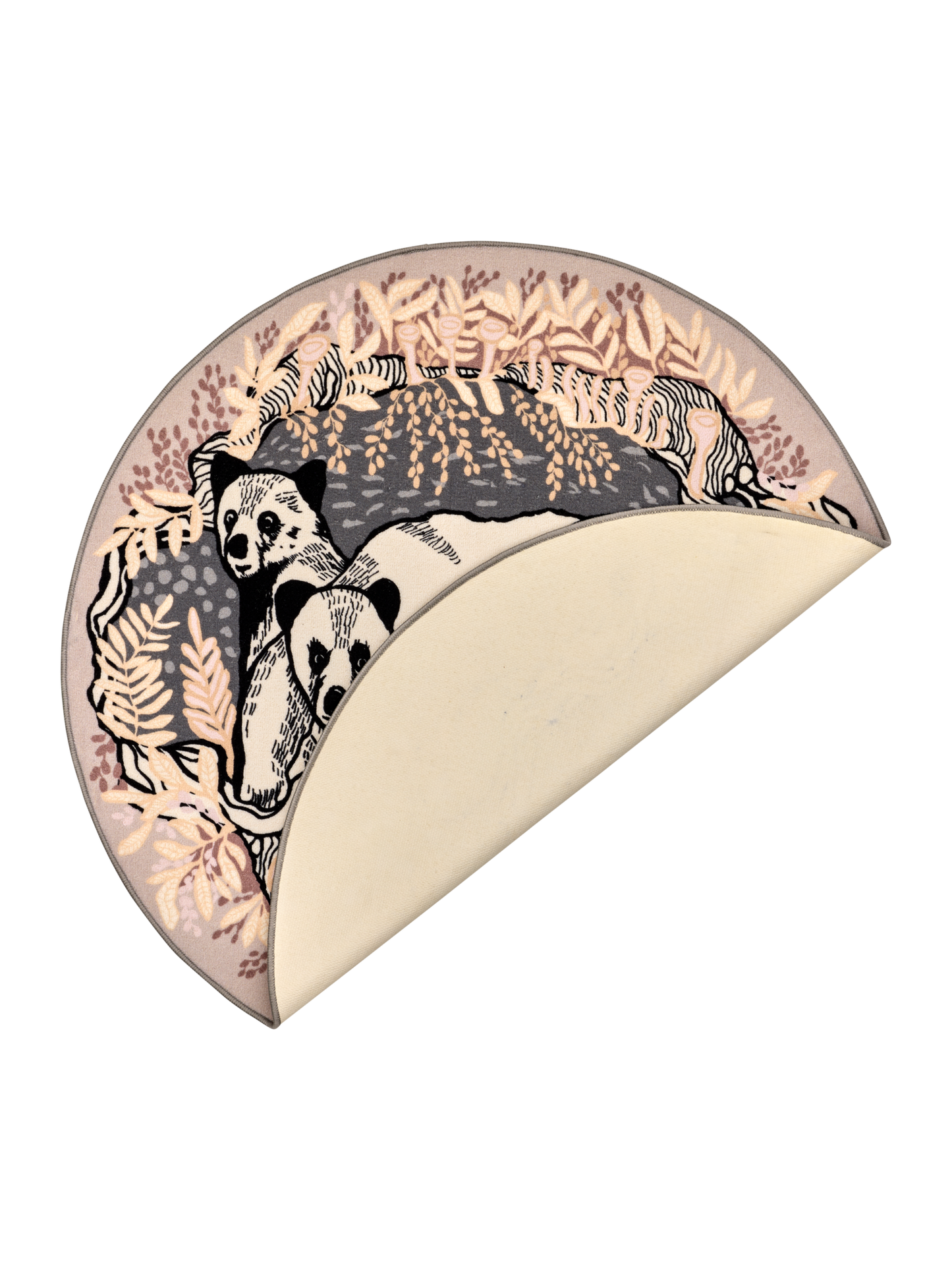 109085-1000_2; Vallila Unikeot-matto Beige / Ø133 cm