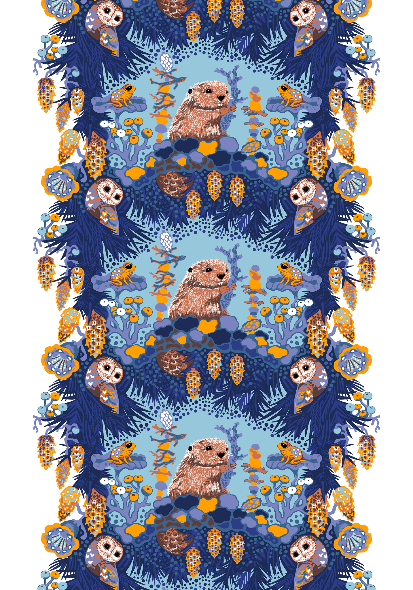 108661-6600; Vallila Alvar-kangas 150 cm Sininen / 150 cm