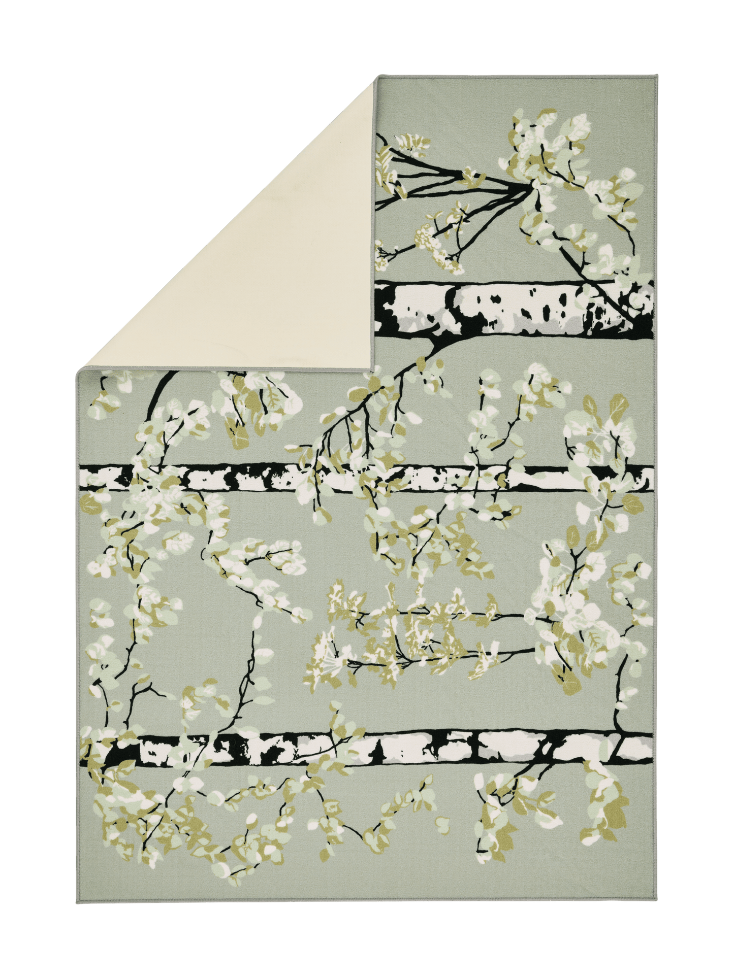 108752-7303_2; Vallila Luontopolku-matto Sammaleenvihreä / 160x230 cm