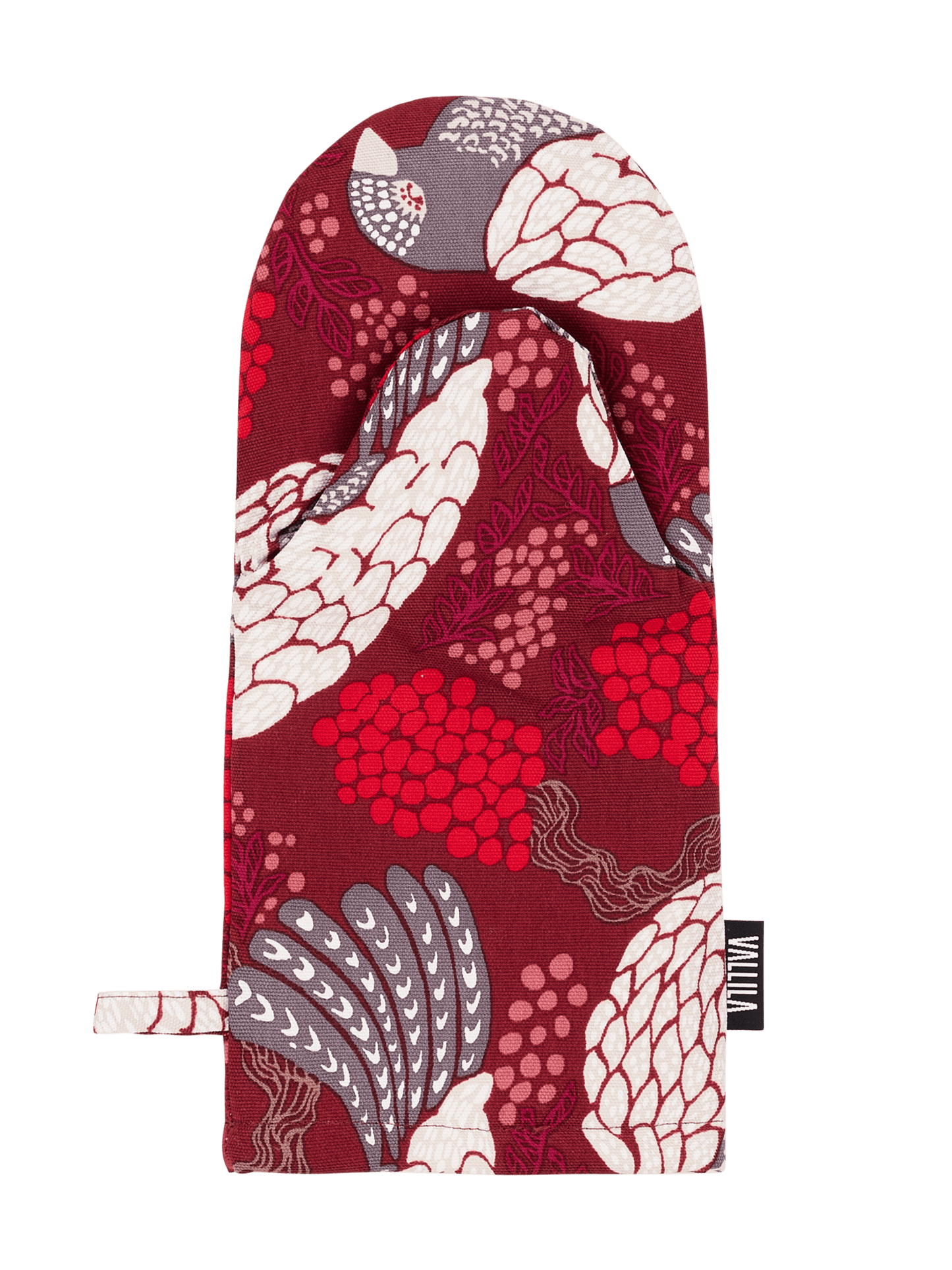109320-4800; Vallila Viserrys-patakinnas Punainen / 15x34 cm