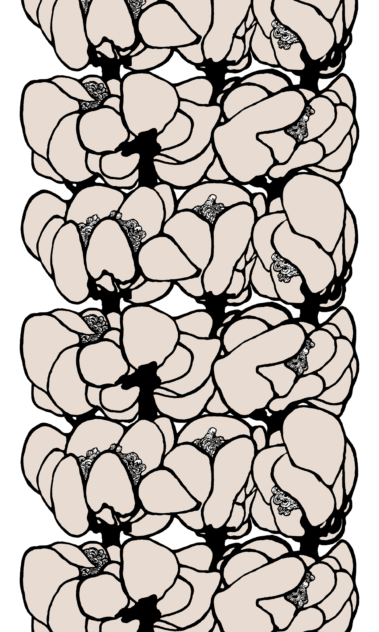 108854-140; Vallila Makeba-vahakangasliina Beige / 140x250 cm