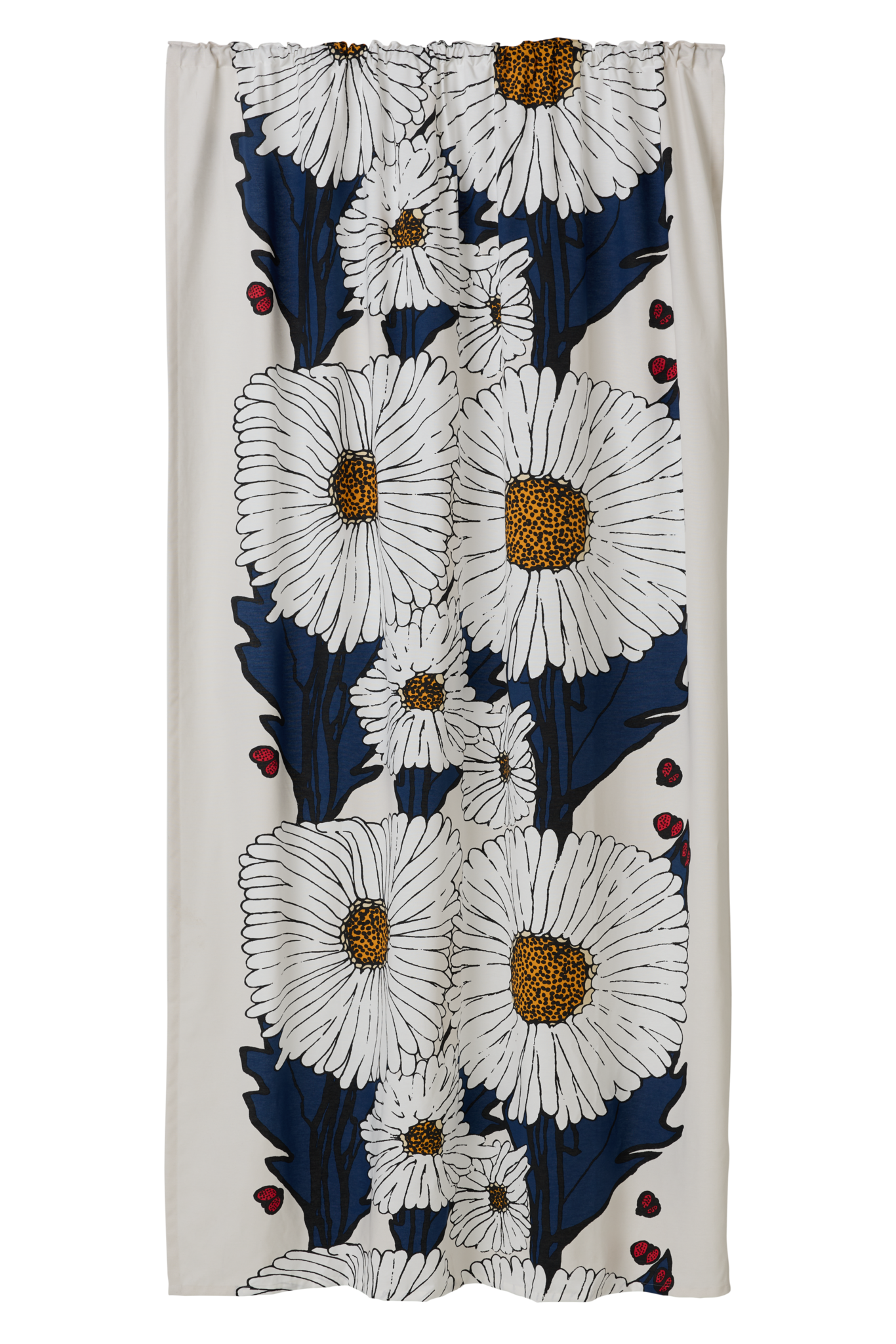 102674-6710; Vallila Hellekesä-verho Sininen-beige / 140x250 cm