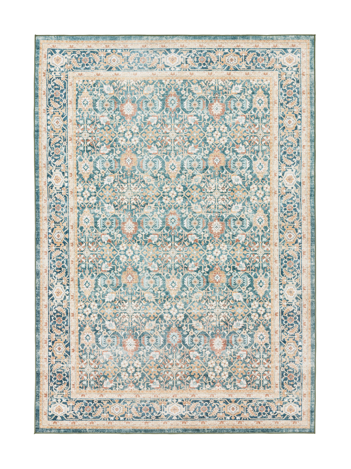 108334-7464; Vallila Jalokivi-matto Turkoosi / 140x200 cm