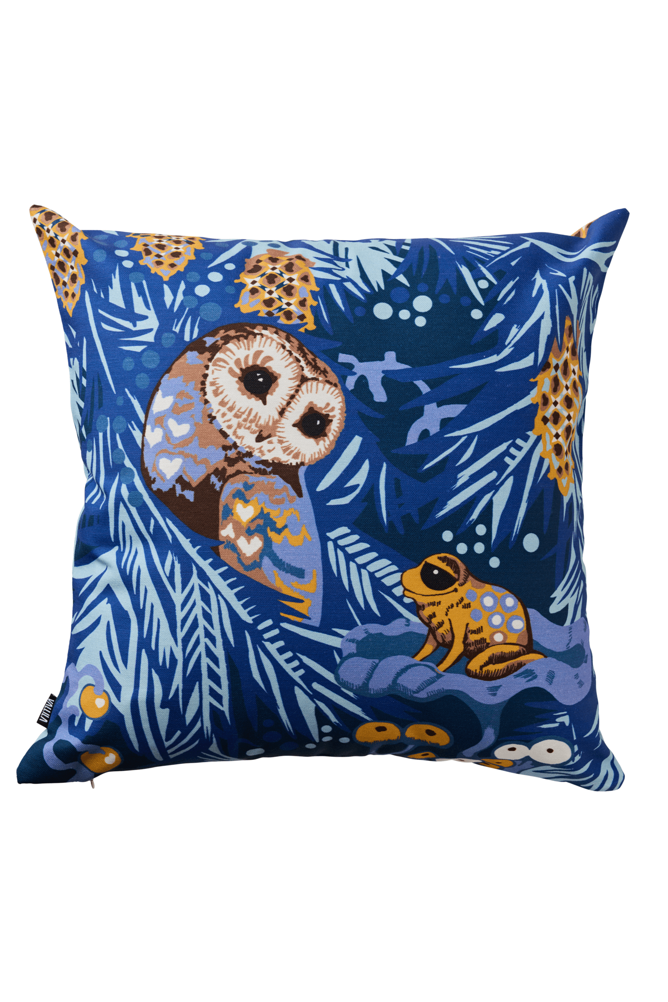 108006-6600_1; Vallila Alvar-koristetyynynpäällinen Sininen / 43x43 cm