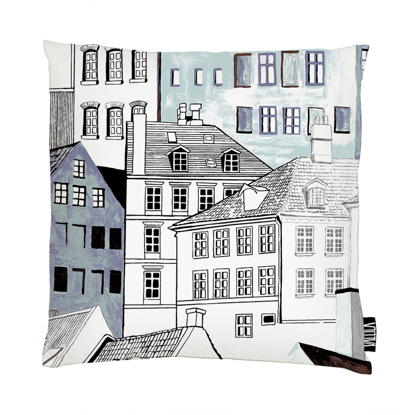 108573-6370; Vallila Kobenhavn-koristetyynynpäällinen Mintunvihreä / 43x43 cm