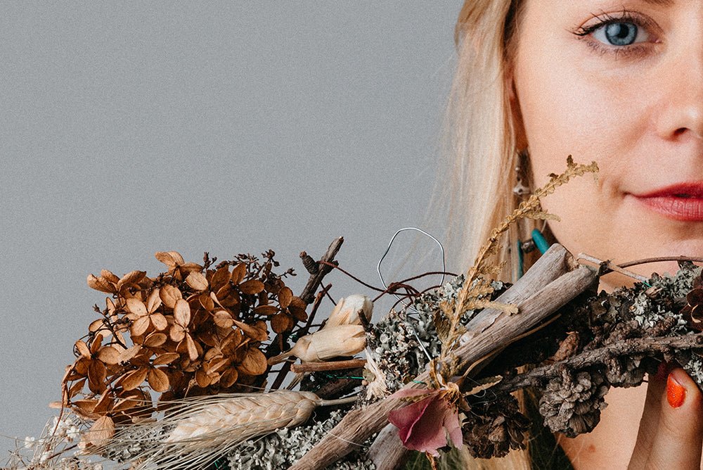 Kranssi luonnonmateriaaleista