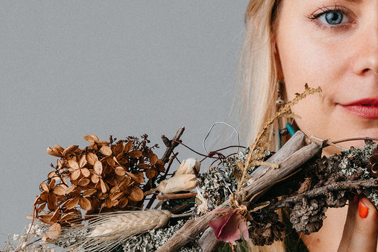 Kranssi luonnonmateriaaleista