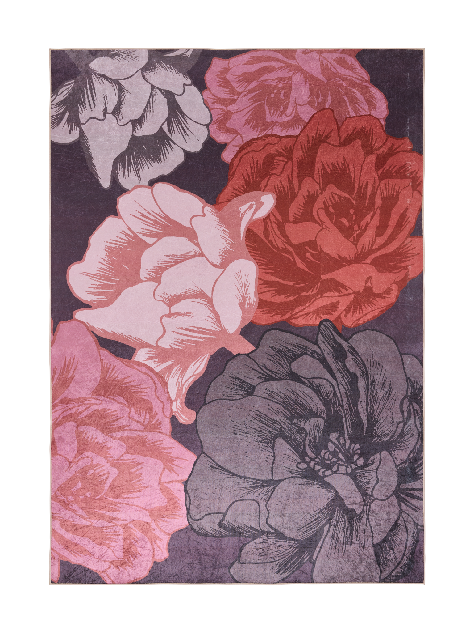 108758-3890; Vallila Juhannusruusu-matto Terra / 160x230 cm 