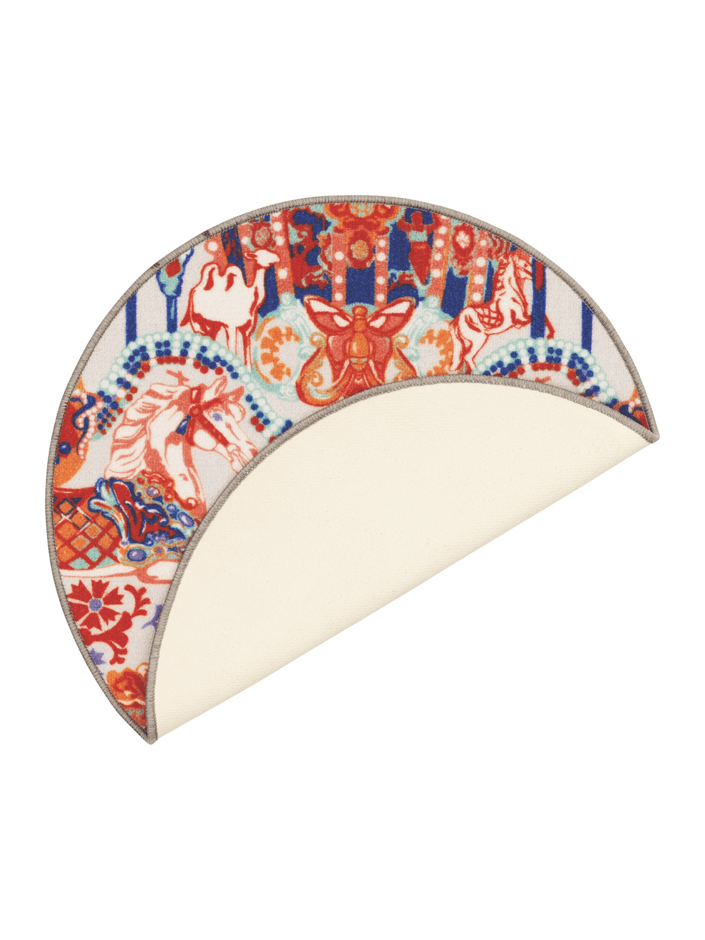 109221-8000_5; Vallila Fanfaari-matto Monivärinen / Ø80 cm 