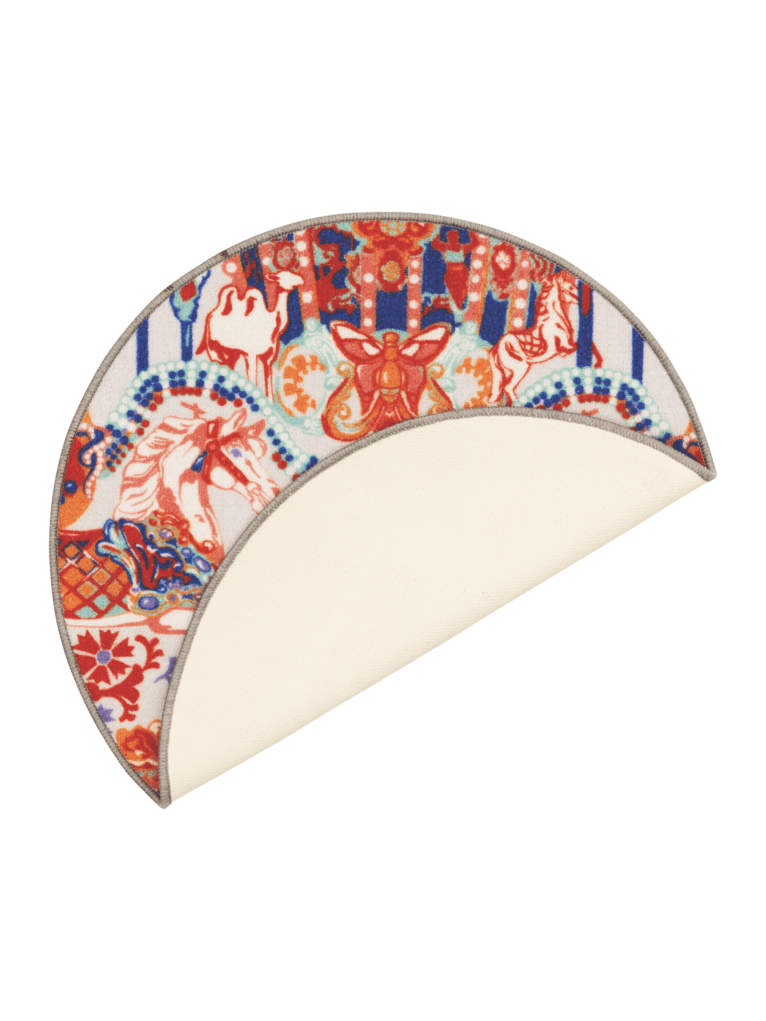 109221-8000_5; Vallila Fanfaari-matto Monivärinen / Ø80 cm 