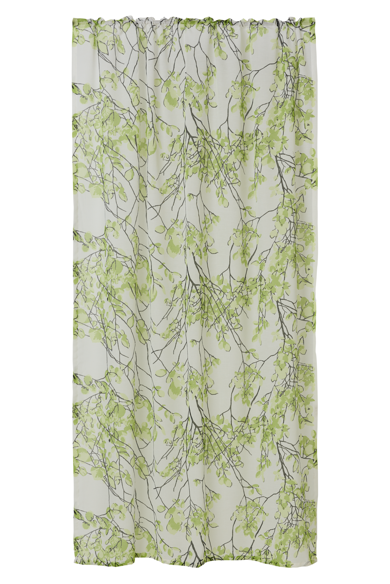 109017-7200; Vallila Lehtisade-valoverho Luonnonvihreä / 140x240 cm 