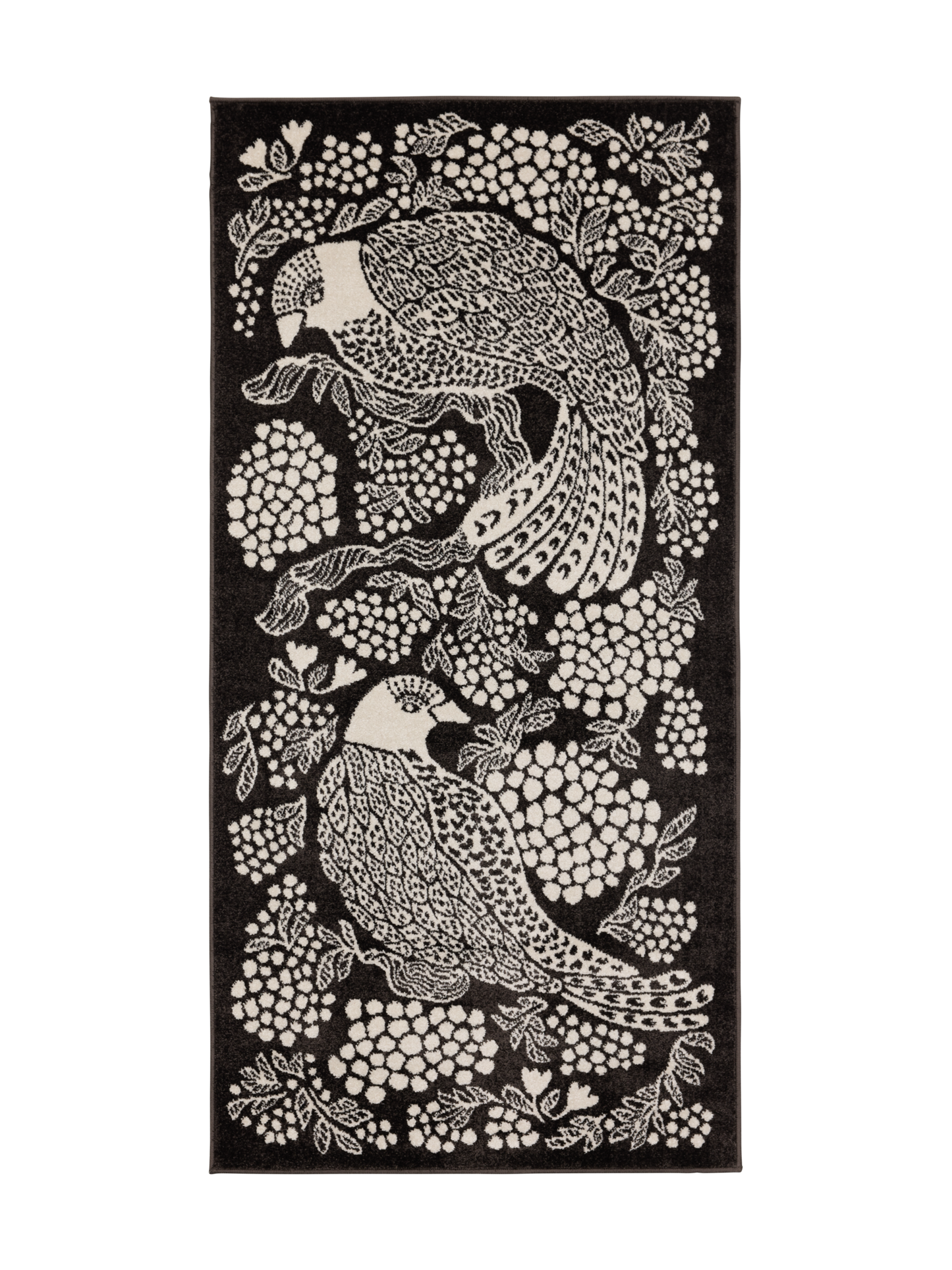 108773-9700; Vallila Viserrys-käytävämatto Tummanharmaa / 80x150 cm 