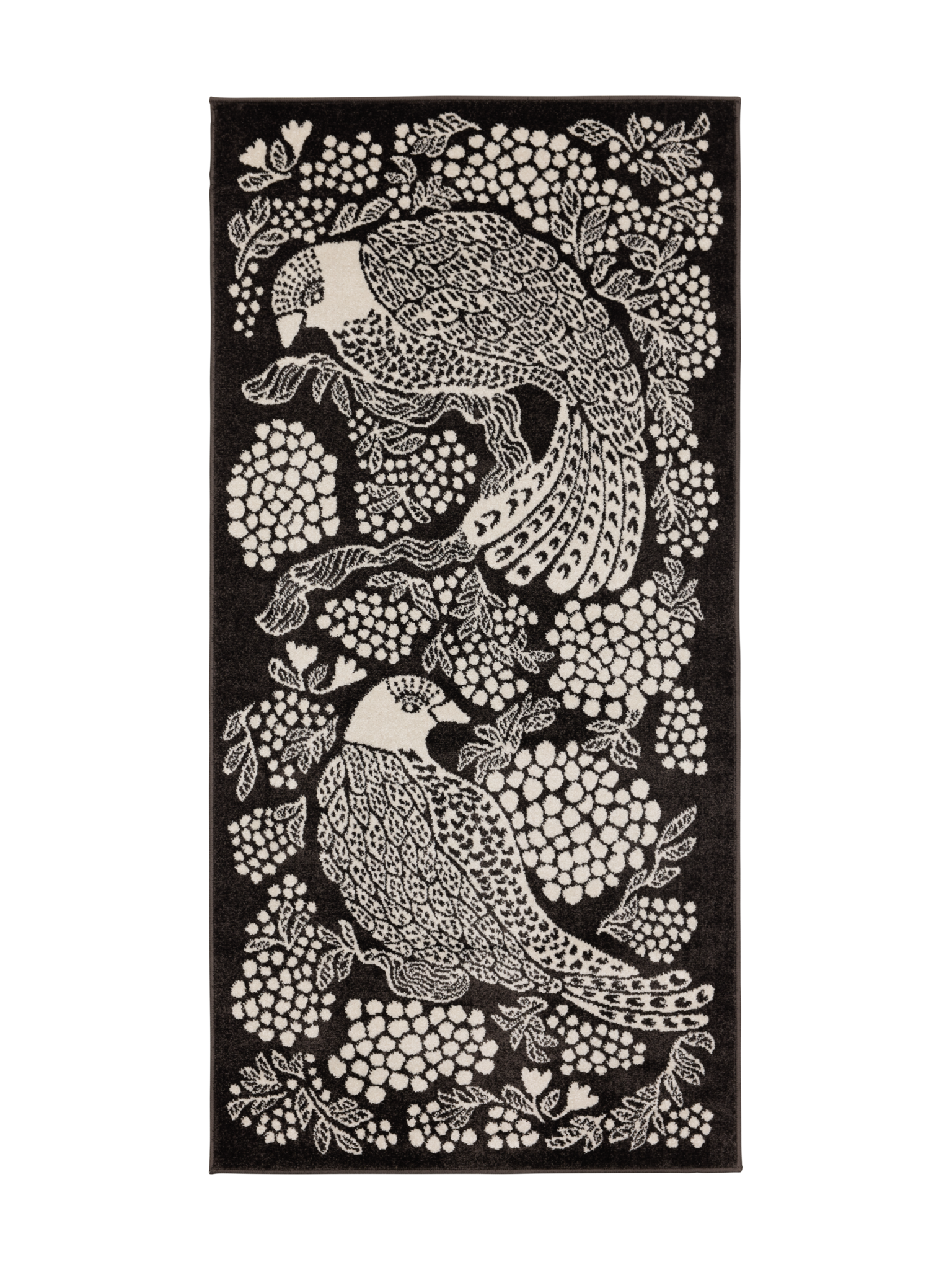 108773-9700; Vallila Viserrys-käytävämatto Tummanharmaa / 80x150 cm 