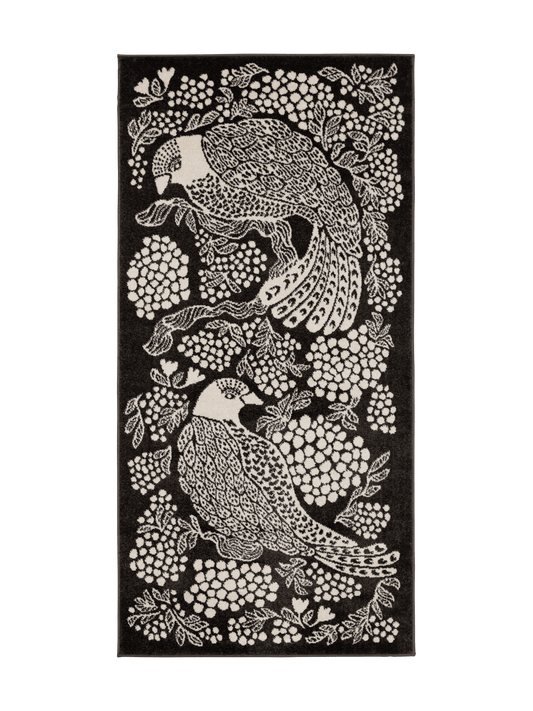 108773-9700; Vallila Viserrys-käytävämatto Tummanharmaa / 80x150 cm 