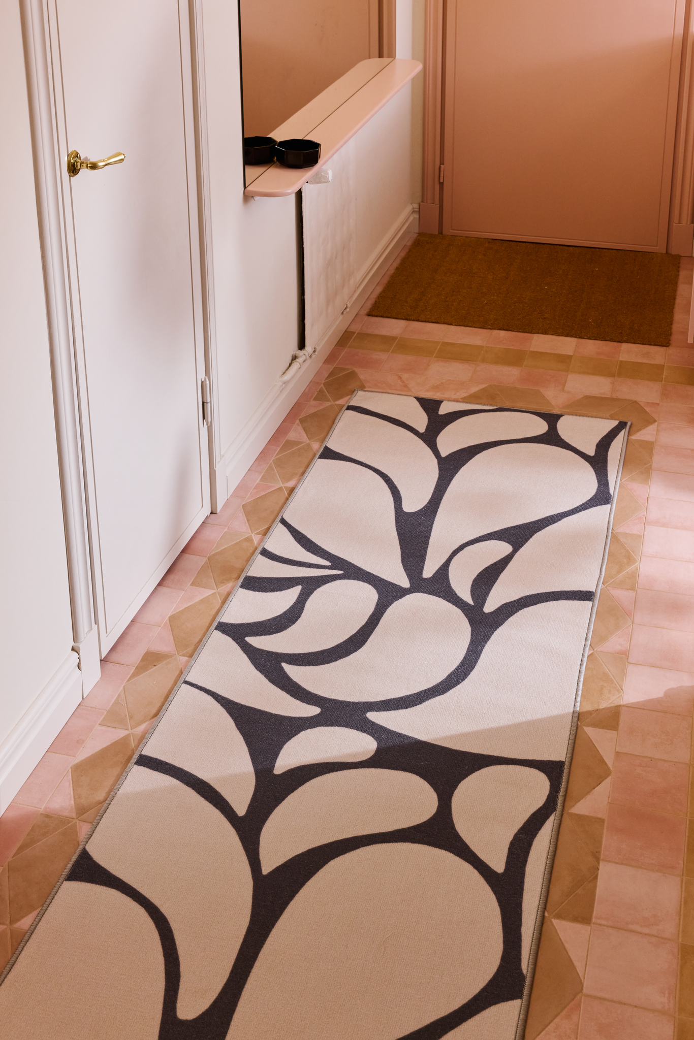108615-9003_1; Vallila Organic-käytävämatto Beige / 80x400 cm 