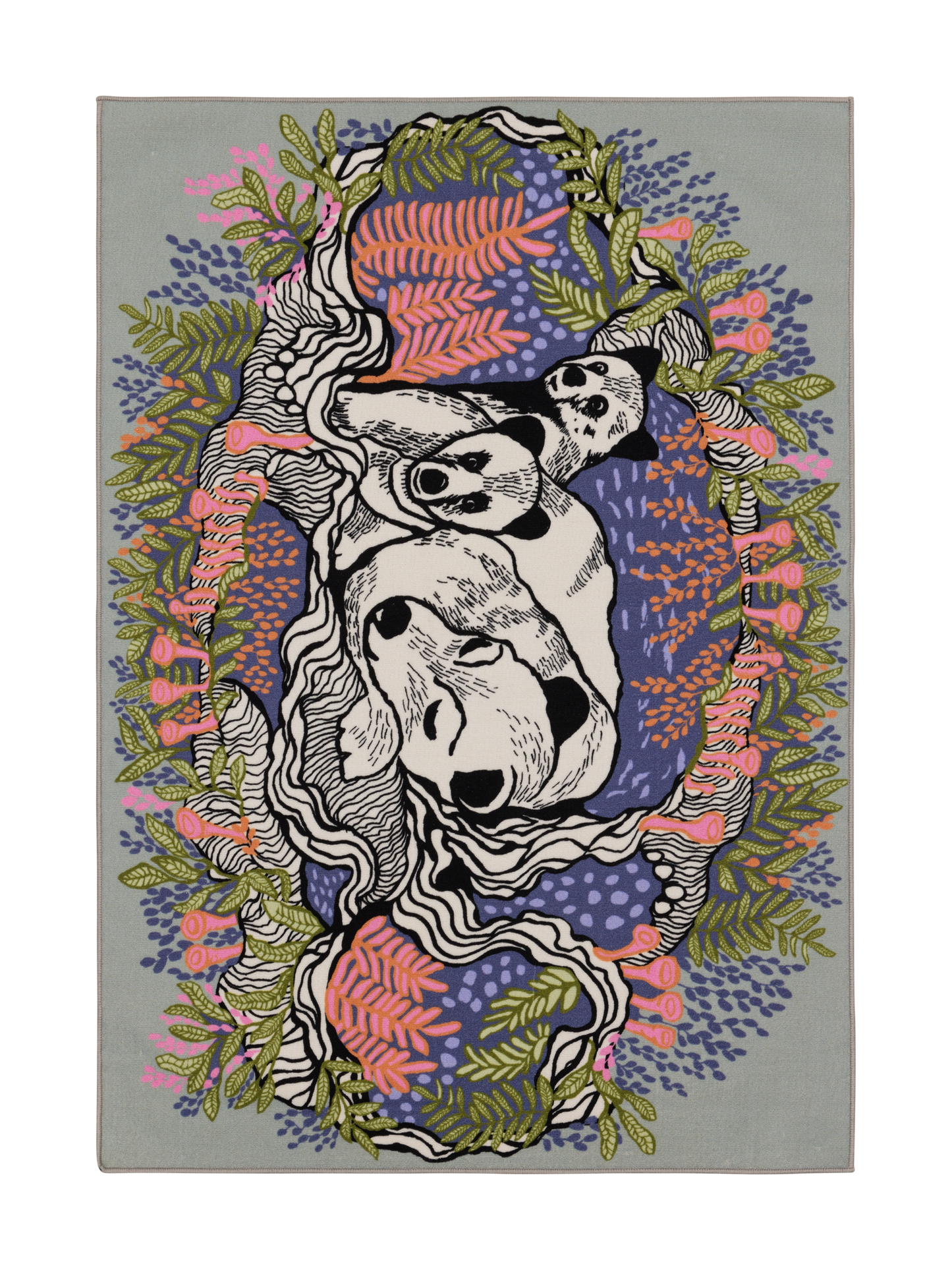 109084-8000; Vallila Unikeot-matto Monivärinen / 133x190 cm 