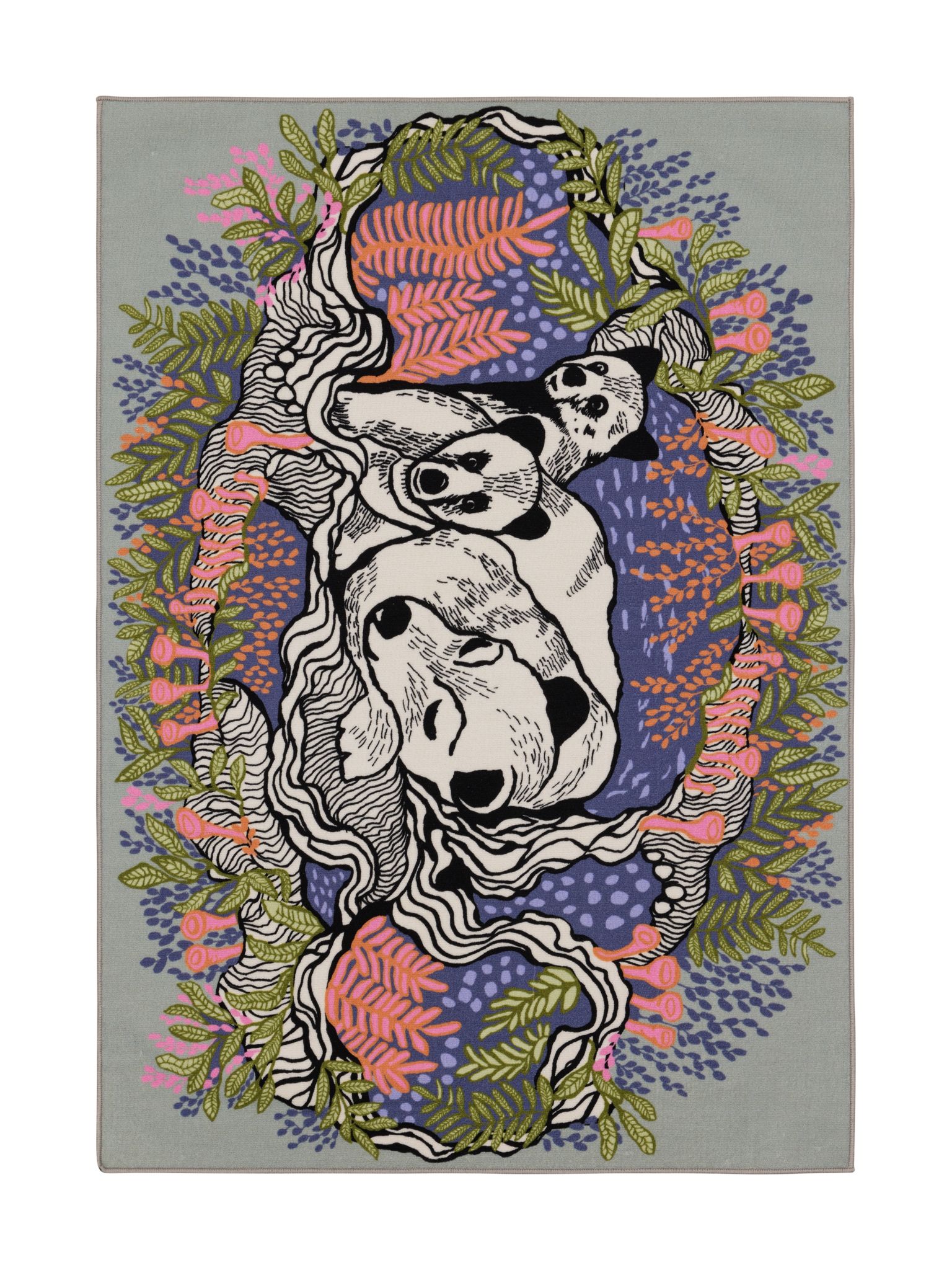 109084-8000; Vallila Unikeot-matto Monivärinen / 133x190 cm 