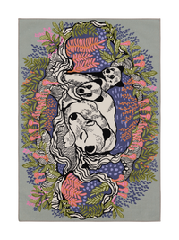 109084-8000; Vallila Unikeot-matto Monivärinen / 133x190 cm 