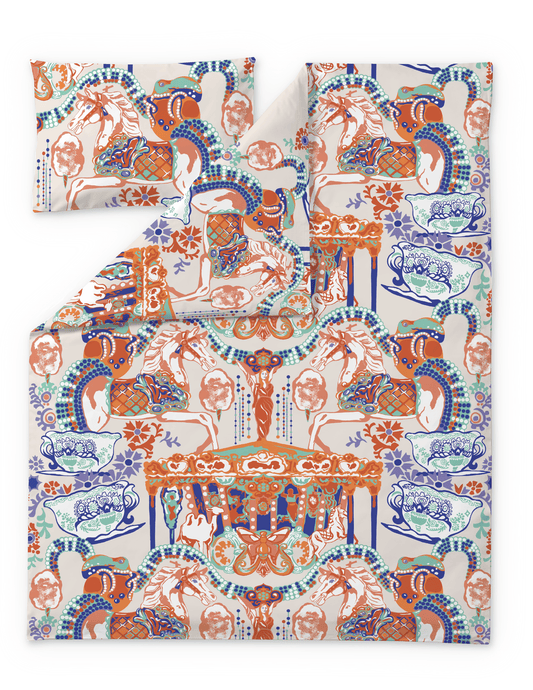 109209-8000; Vallila Fanfaari-pussilakanasetti Monivärinen / 120x160 + 40x60 cm 