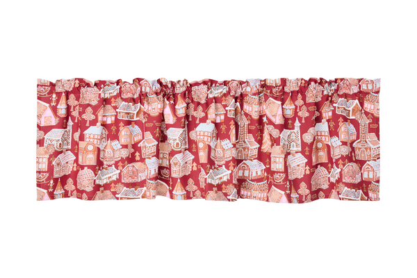 108950-4700; Vallila Piparikylä-verhokappa Punainen / 60x250 cm 