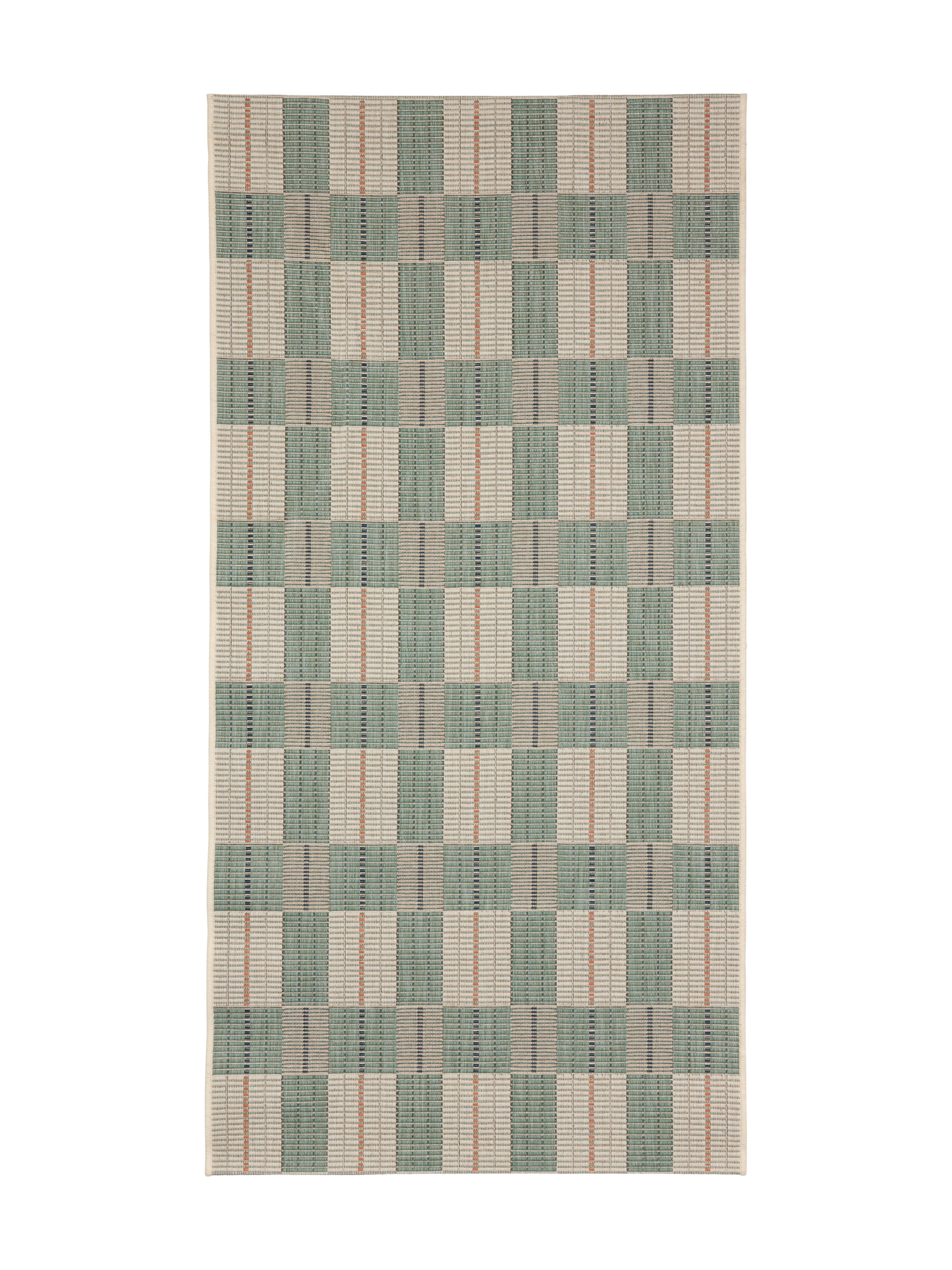 108626-6300; Vallila Tiili-käytävämatto Turkoosi / 100x250 cm 