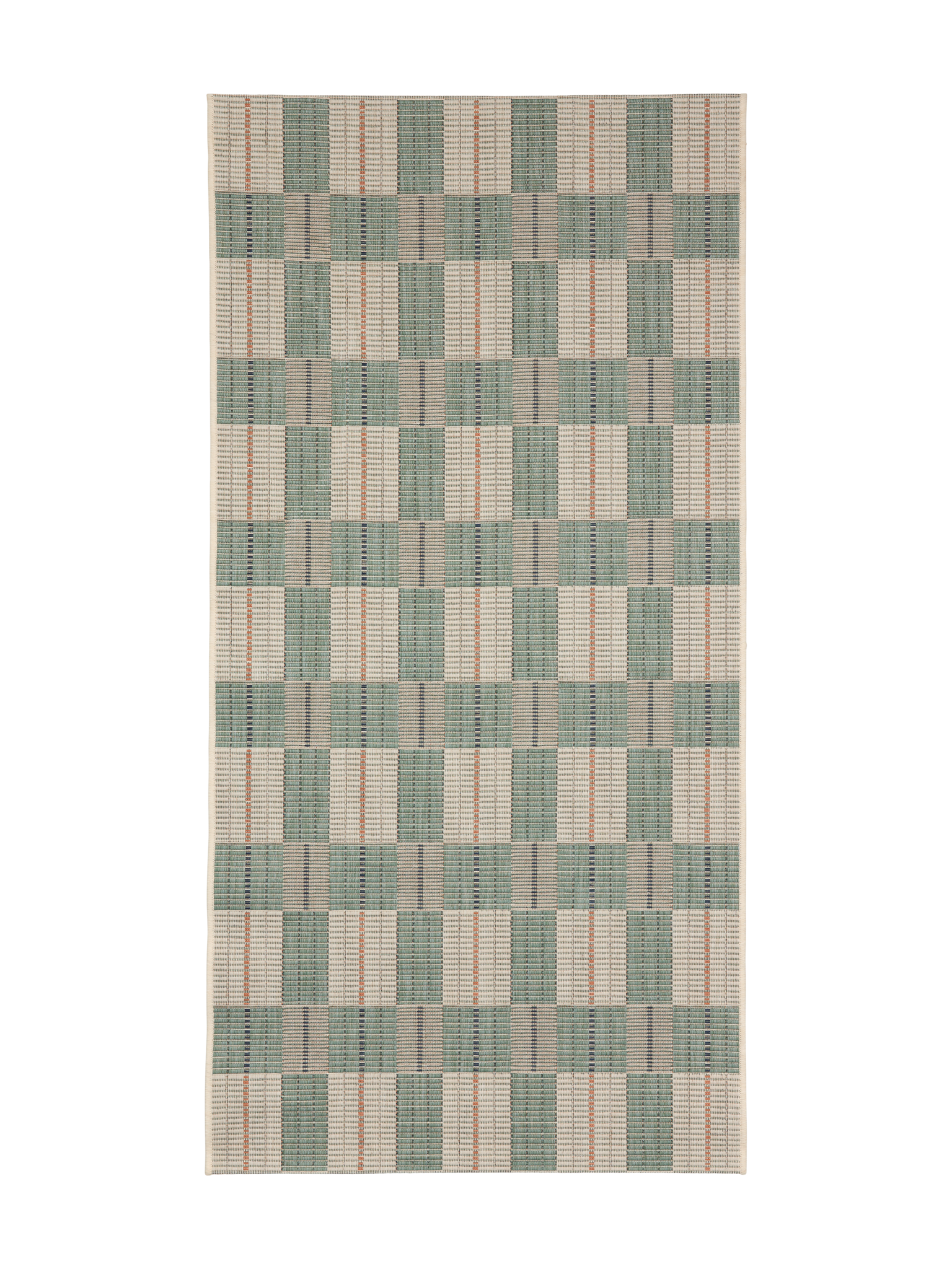 108626-6300; Vallila Tiili-käytävämatto Turkoosi / 100x250 cm 