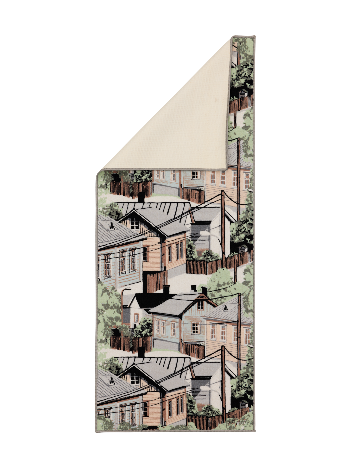 109078-7100_4; Vallila Naapurusto-käytävämatto Mintunvihreä / 80x200 cm 