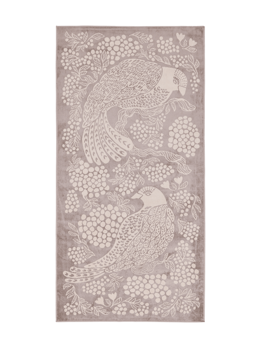 108769-9001; Vallila Viserrys-käytävämatto Valkoinen-harmaa / 100x200 cm 