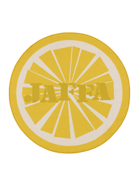 109095-4200; Vallila Sitrus-matto Keltainen / Ø80 cm 