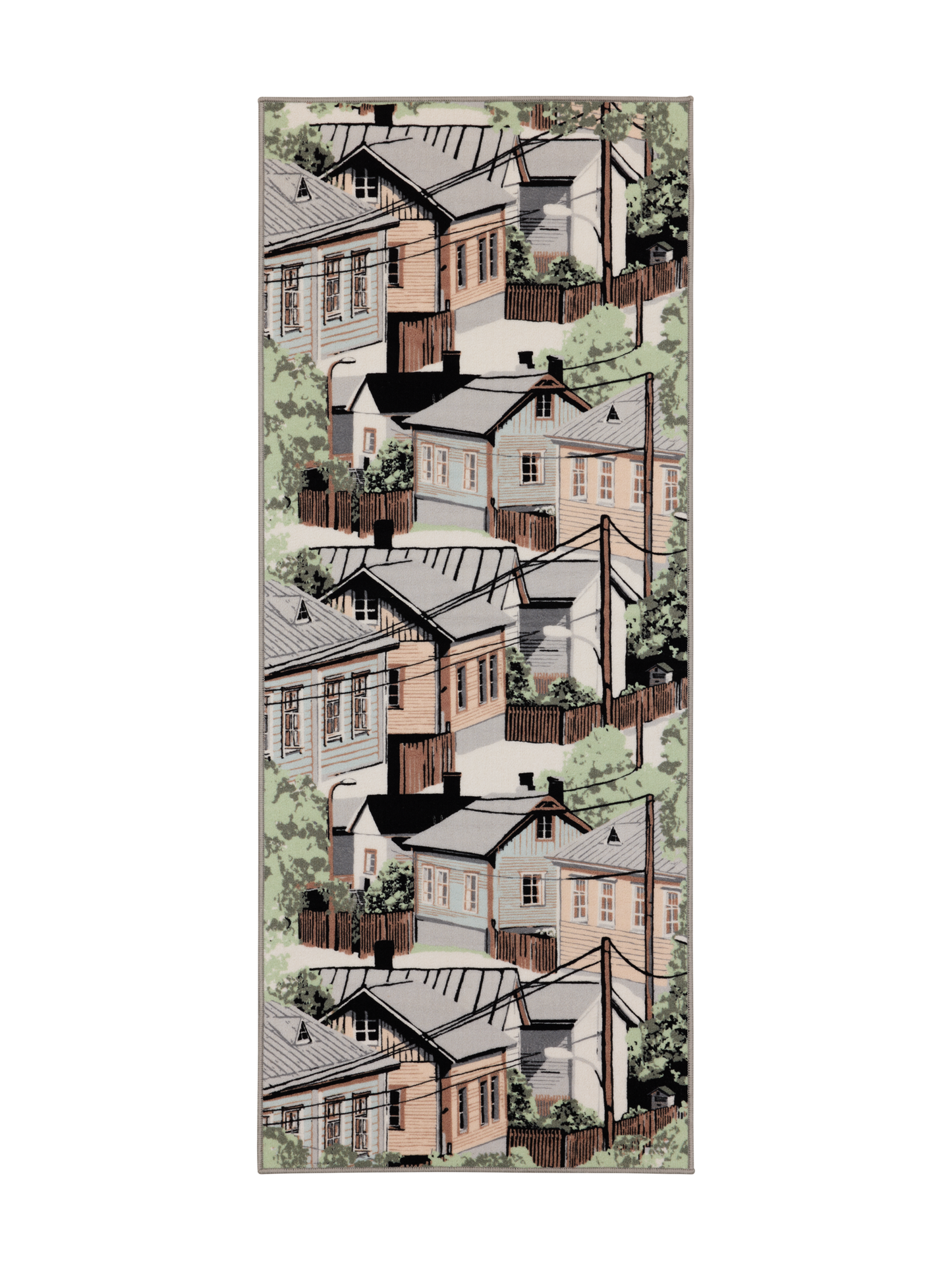 109078-7100; Vallila Naapurusto-käytävämatto Mintunvihreä / 80x200 cm 