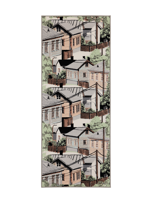 109078-7100; Vallila Naapurusto-käytävämatto Mintunvihreä / 80x200 cm 