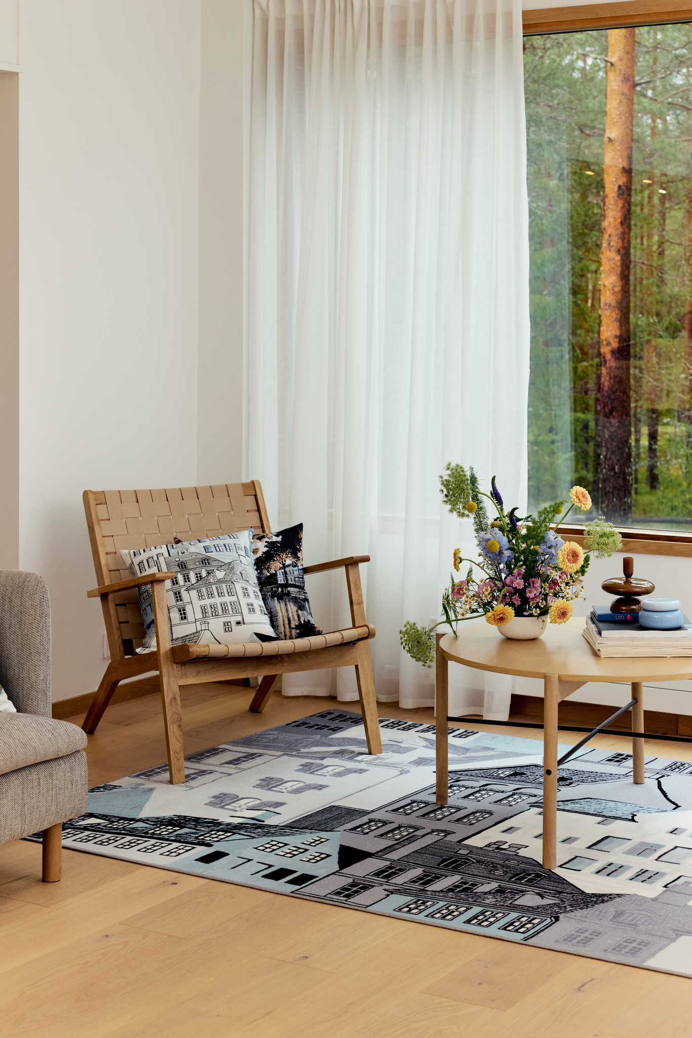 108591-6370_1; Vallila Kobenhavn-matto Mintunvihreä / 160x230 cm 