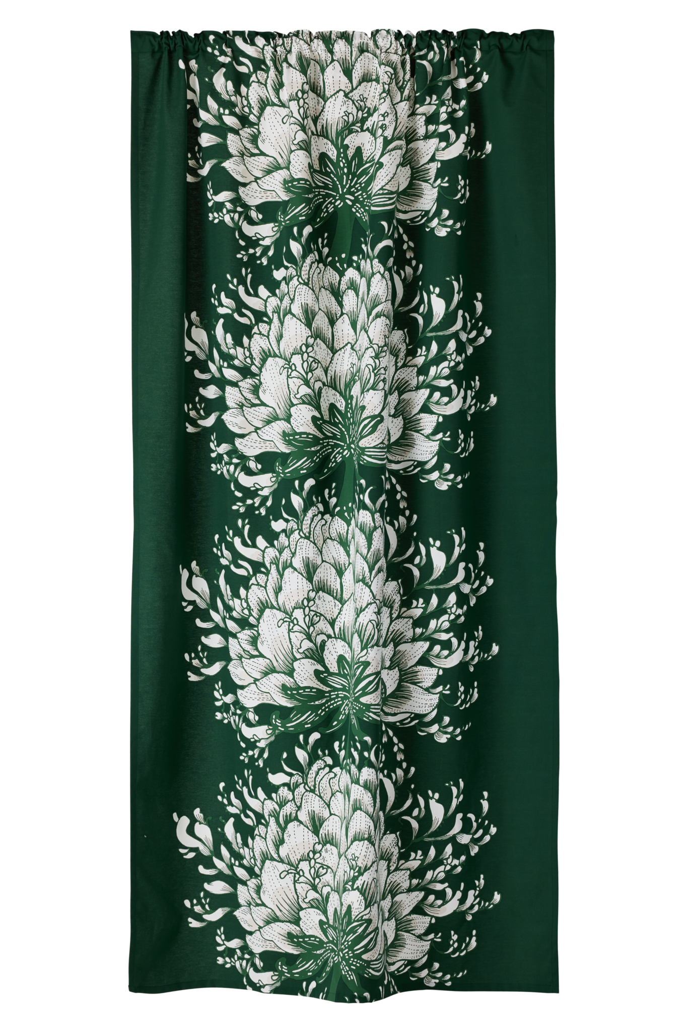 23310-32240-7800CU; Vallila Memento-verho Vihreä / 140x240 cm 