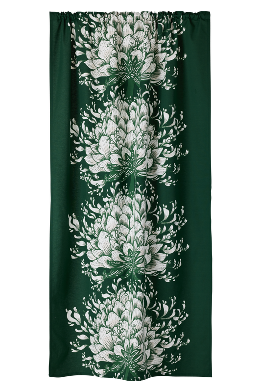 23310-32240-7800CU; Vallila Memento-verho Vihreä / 140x240 cm 