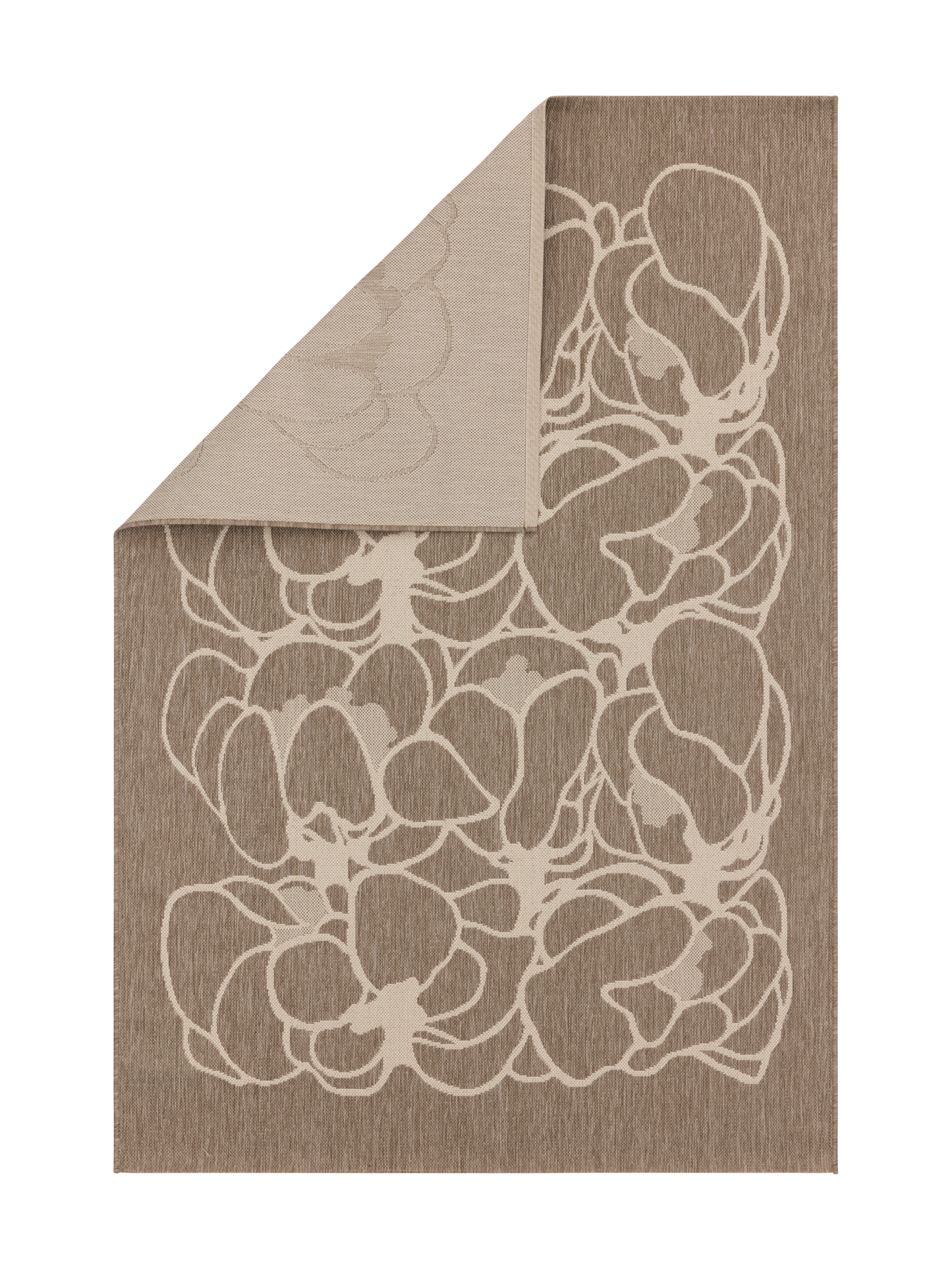 108297-1001_4; Vallila Makeba-matto Beige-valkoinen / 160x230 cm 