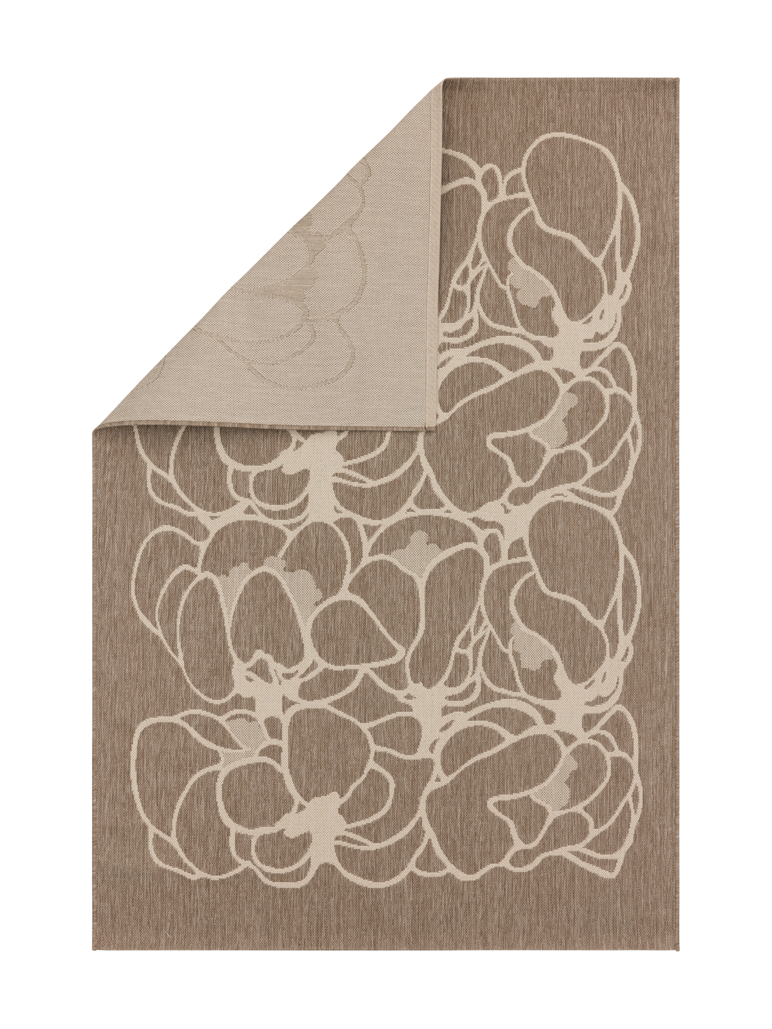 108297-1001_4; Vallila Makeba-matto Beige-valkoinen / 160x230 cm 